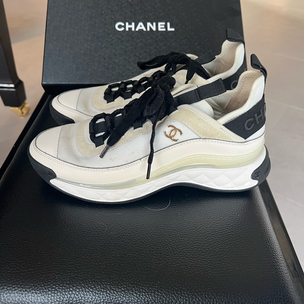Chanel White Sneakers